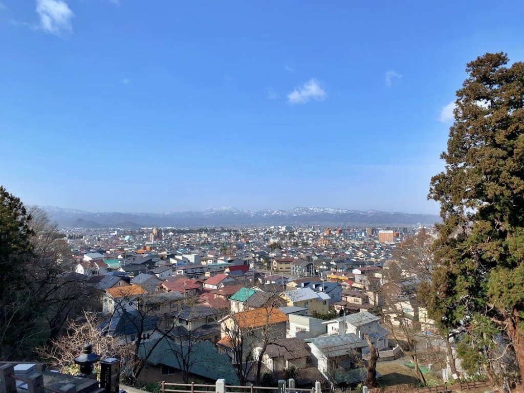 飯盛山から見た会津若松市内
