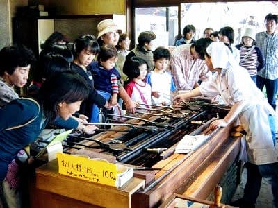 せんべい焼き体験　その1