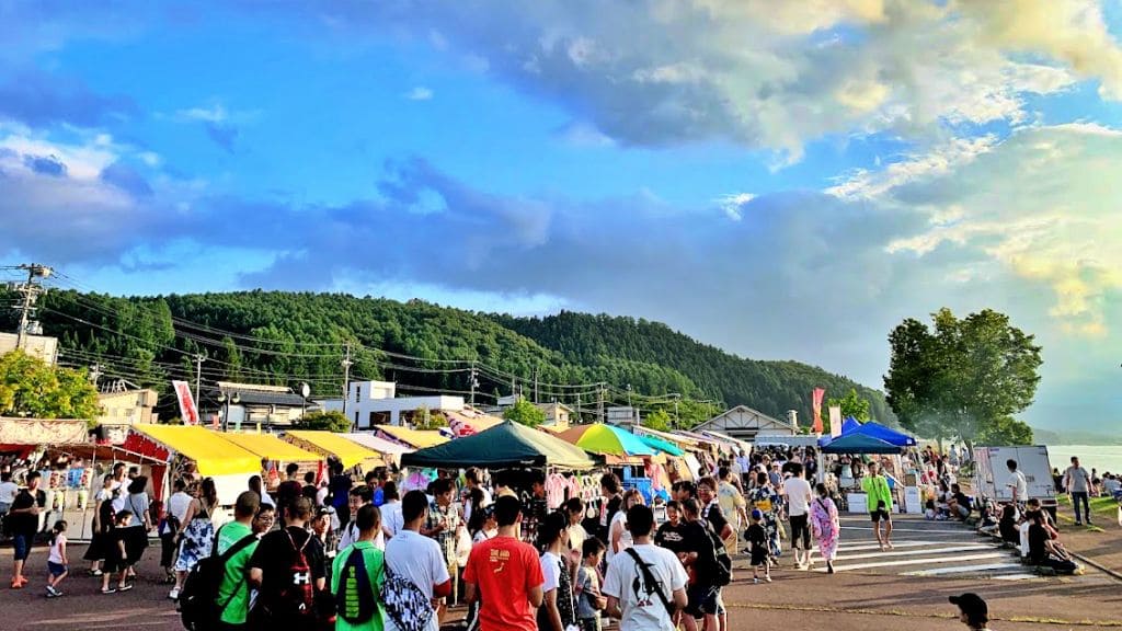 手つなぎ広場の屋台