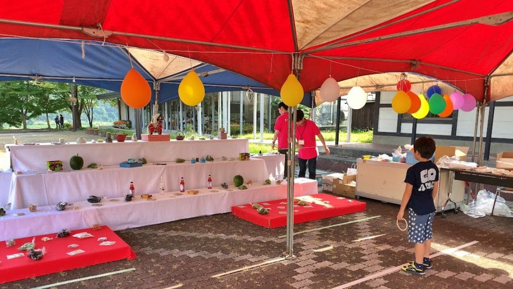 工房まつり名物「輪投げ大会」