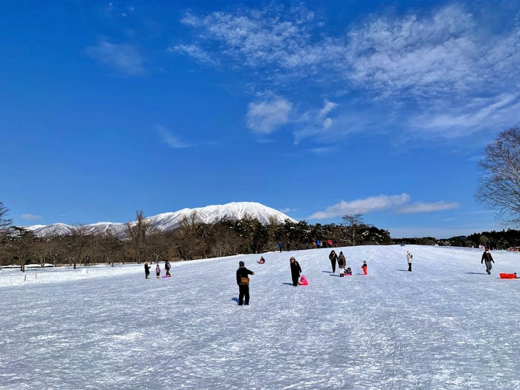 まきば園内での雪あそび＆そり遊び