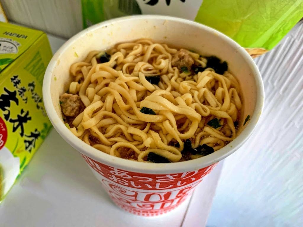 いい感じで水を吸ってほぐれてる