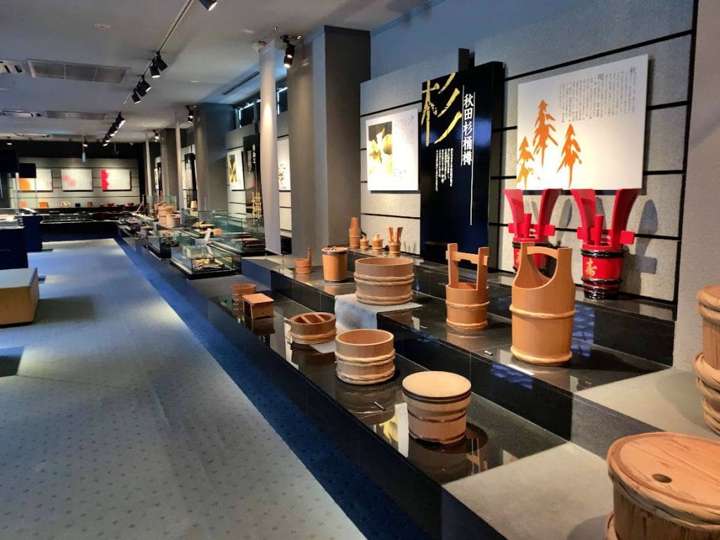 地場産品の展示スペースの様子