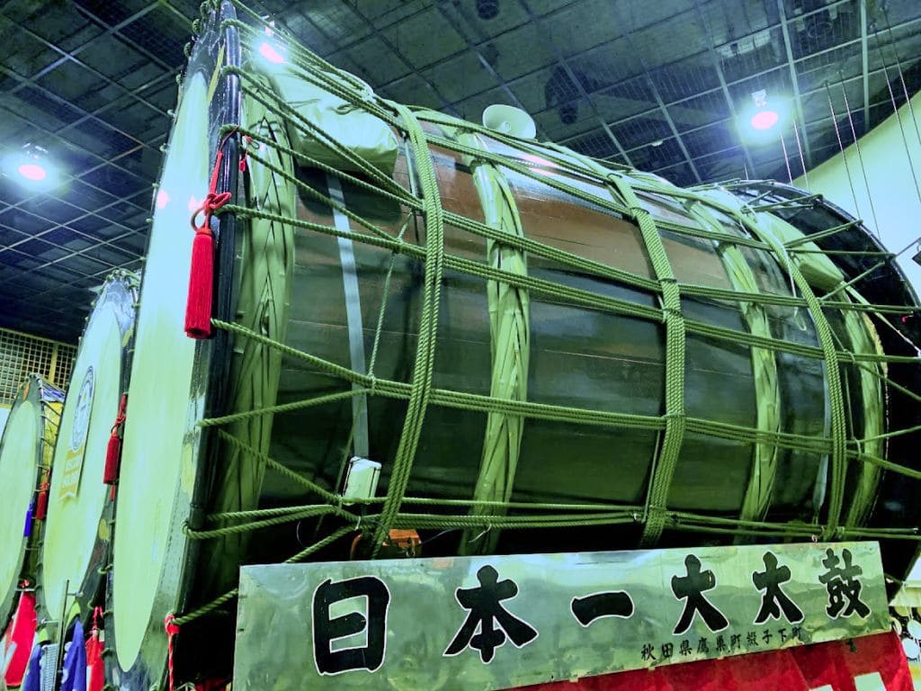 日本一の大太鼓、横側
