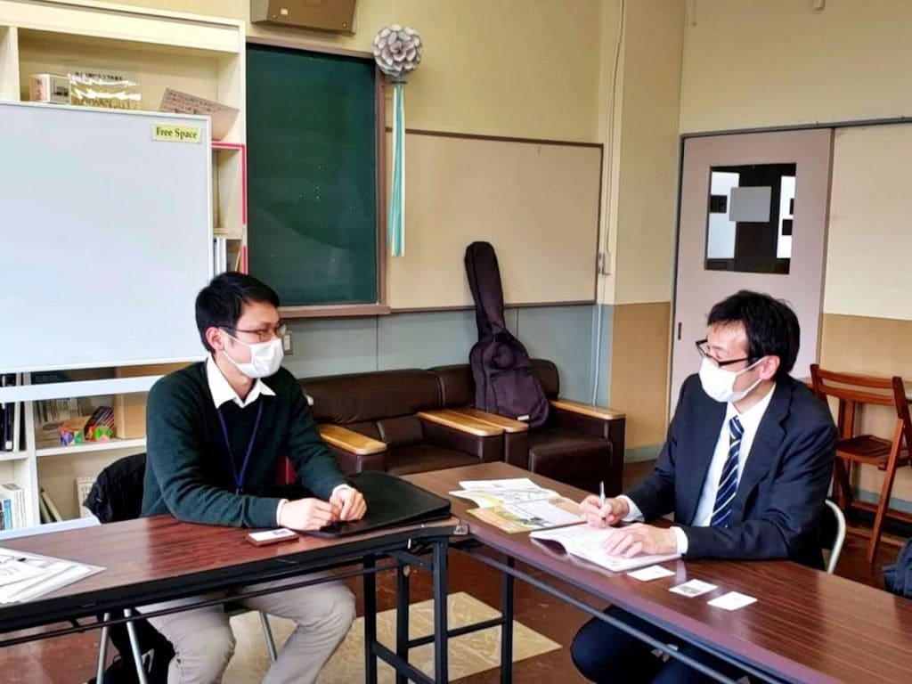 函館市地域おこし協力隊員と面会