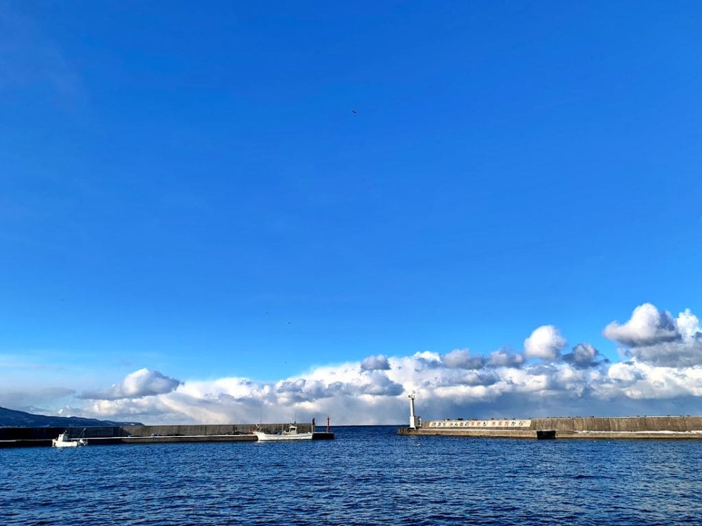 南茅部の漁港の風景
