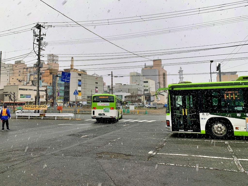 盛岡バスセンターにて（2021.4.9撮影）