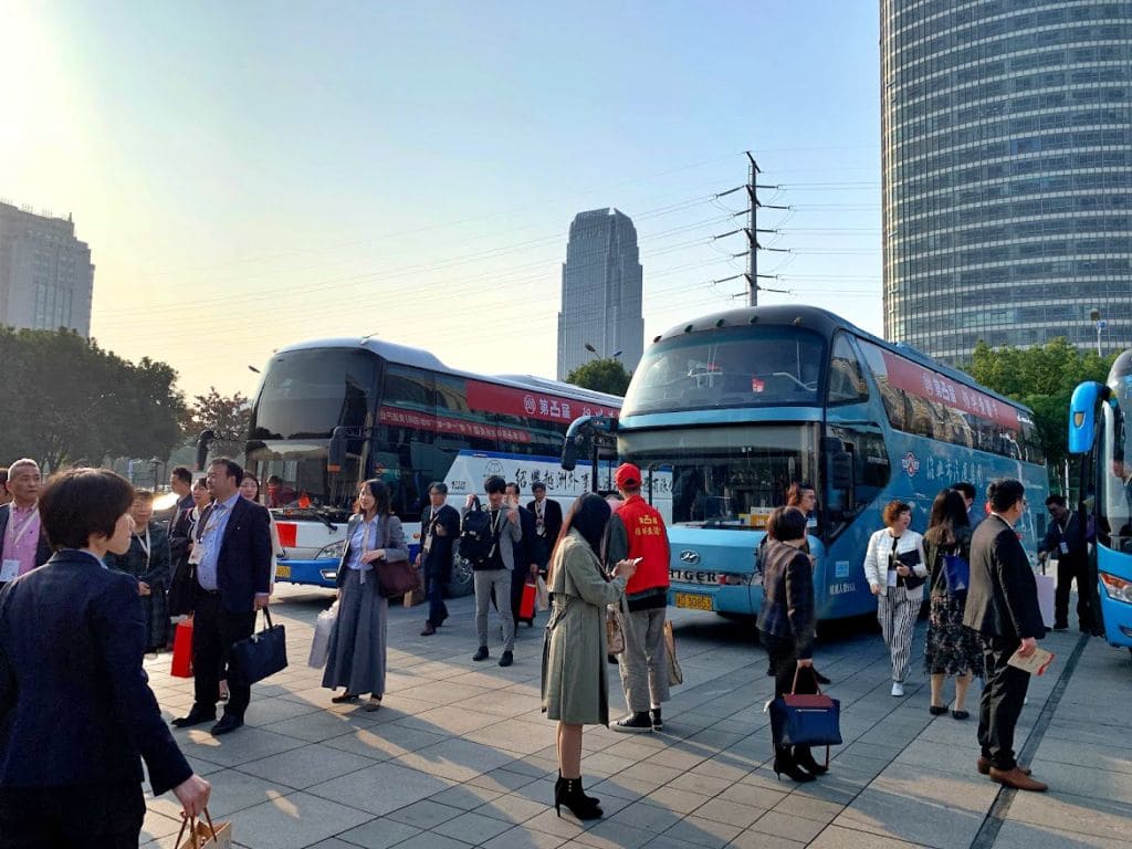 中国軽紡城国際会展中心に着きました