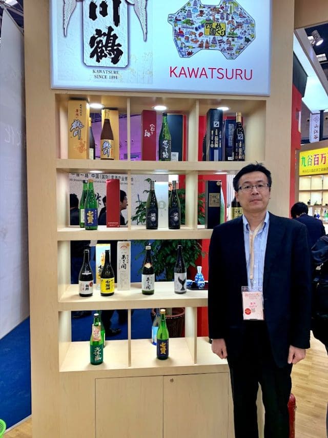 盛岡のお酒と記念撮影