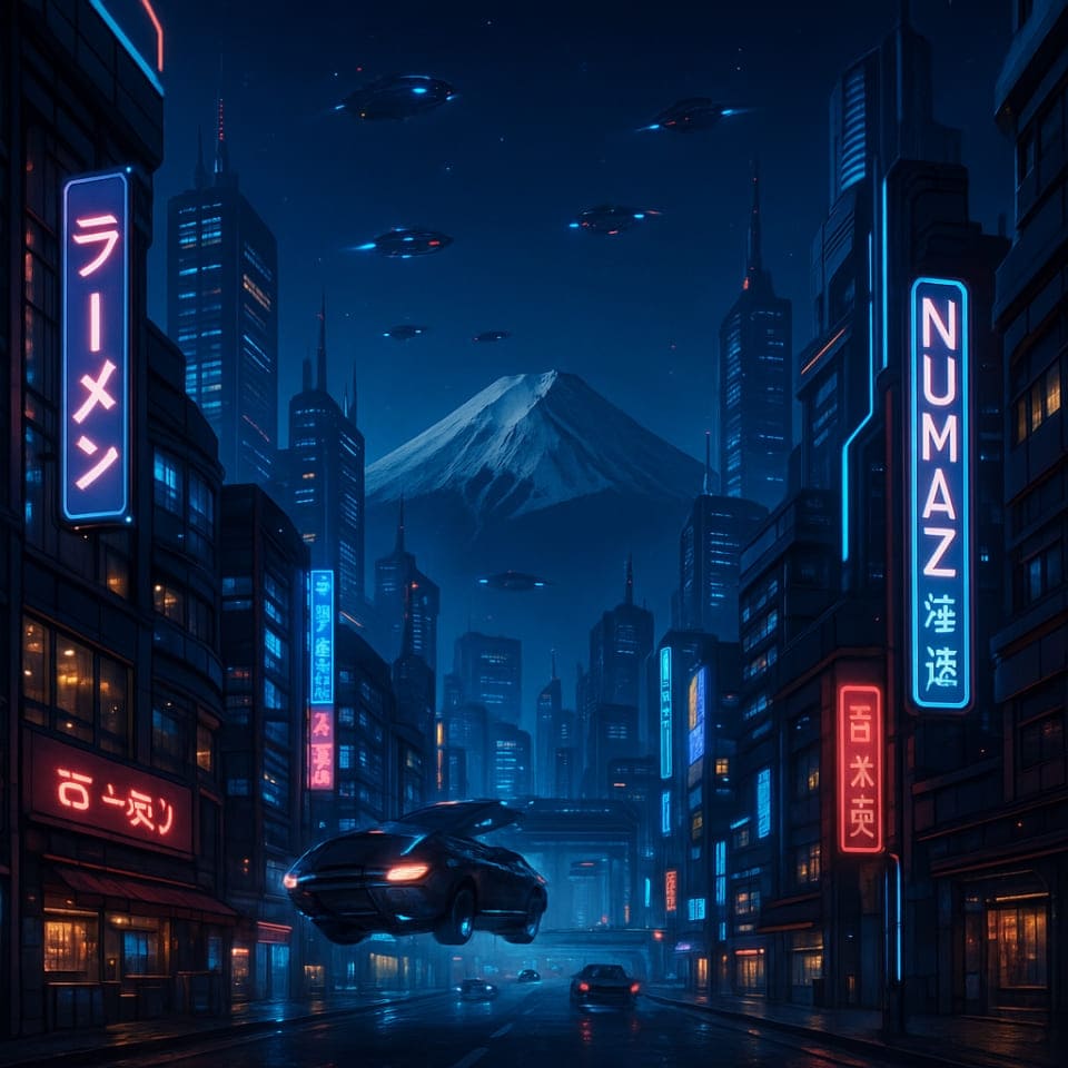 未来の沼津市街地（ChatGPT（DALL·E））