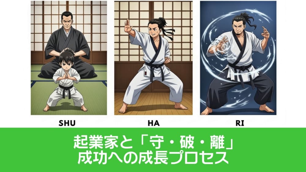 起業家と「守・破・離」：成功への成長プロセス