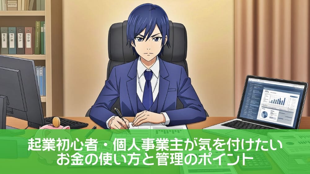 起業初心者・個人事業主が気を付けたいお金の使い方と管理のポイント