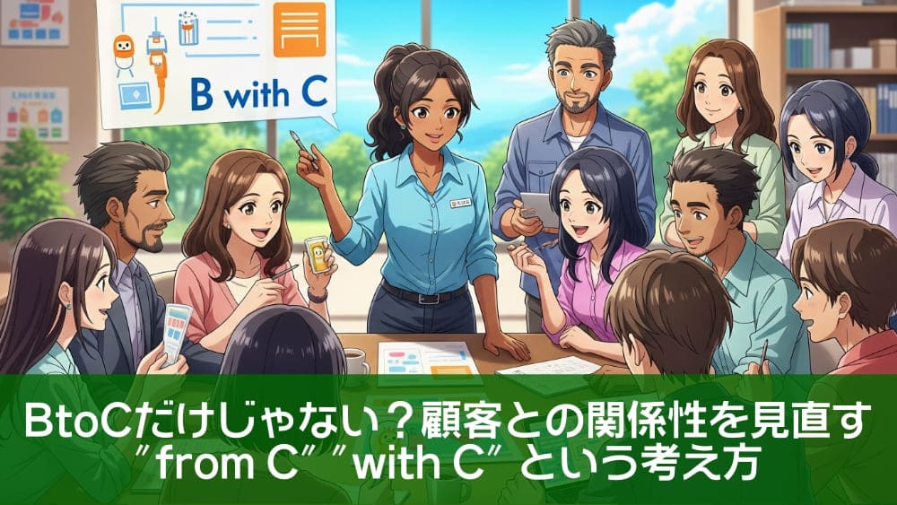 BtoCだけじゃない？顧客との関係性を見直す"from C" "with C"という考え方