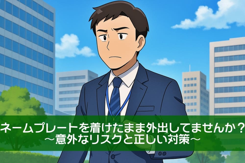 ネームプレートを着けたまま外出していませんか？ 〜意外なリスクと正しい対策〜
