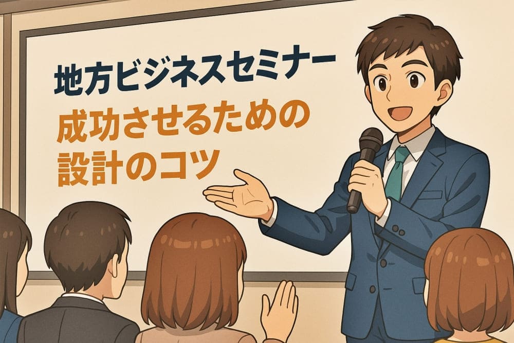 地方ビジネスセミナーの進行
