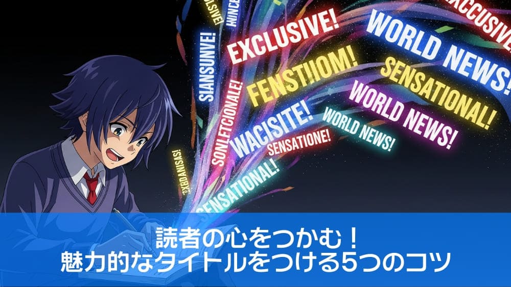 読者の心をつかむ！魅力的なタイトルをつける5つのコツ
