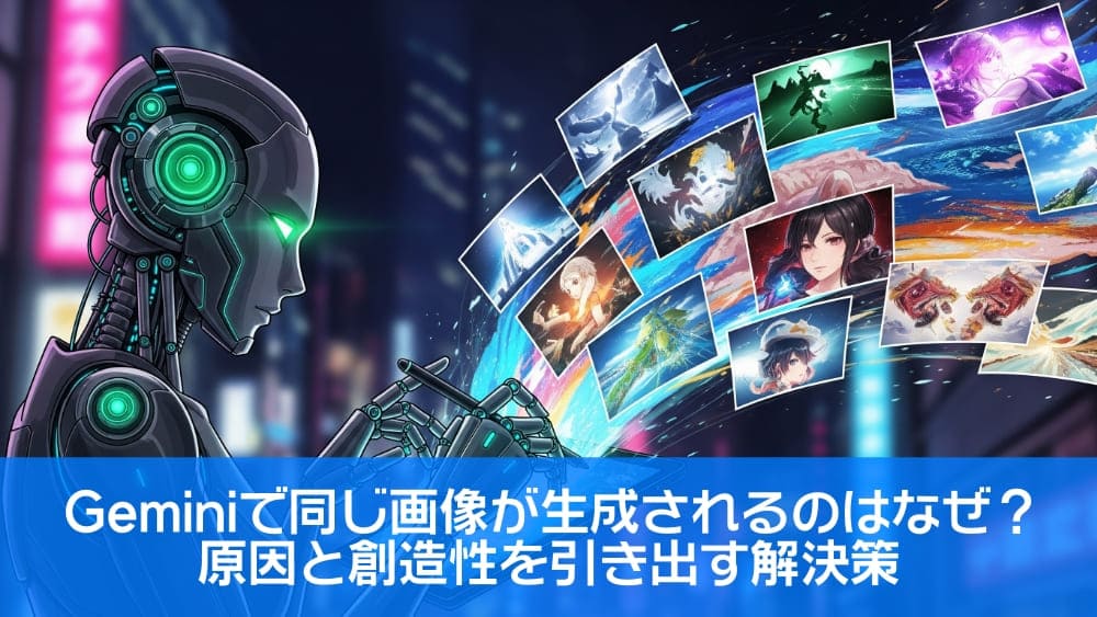 【深掘り解説】Geminiで同じ画像が生成されるのはなぜ？原因と創造性を引き出す解決策