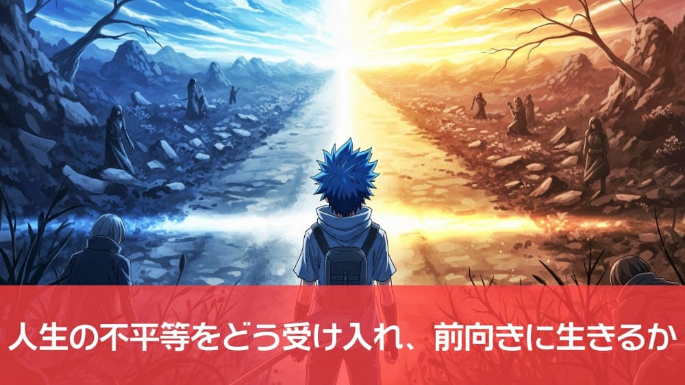 人生の不平等をどう受け入れ、前向きに生きるか