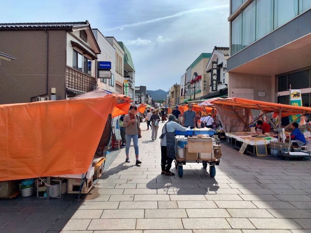 輪島朝市の風景(2019年9月20日撮影)