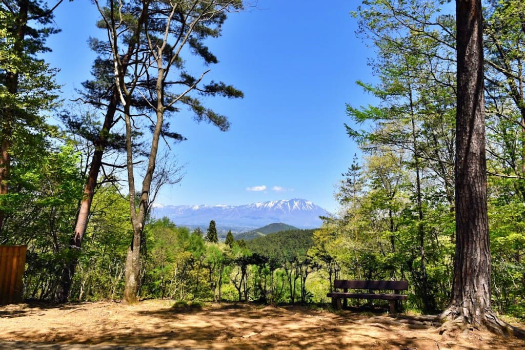 森のしずく公園から見た岩手山（2019年5月撮影）