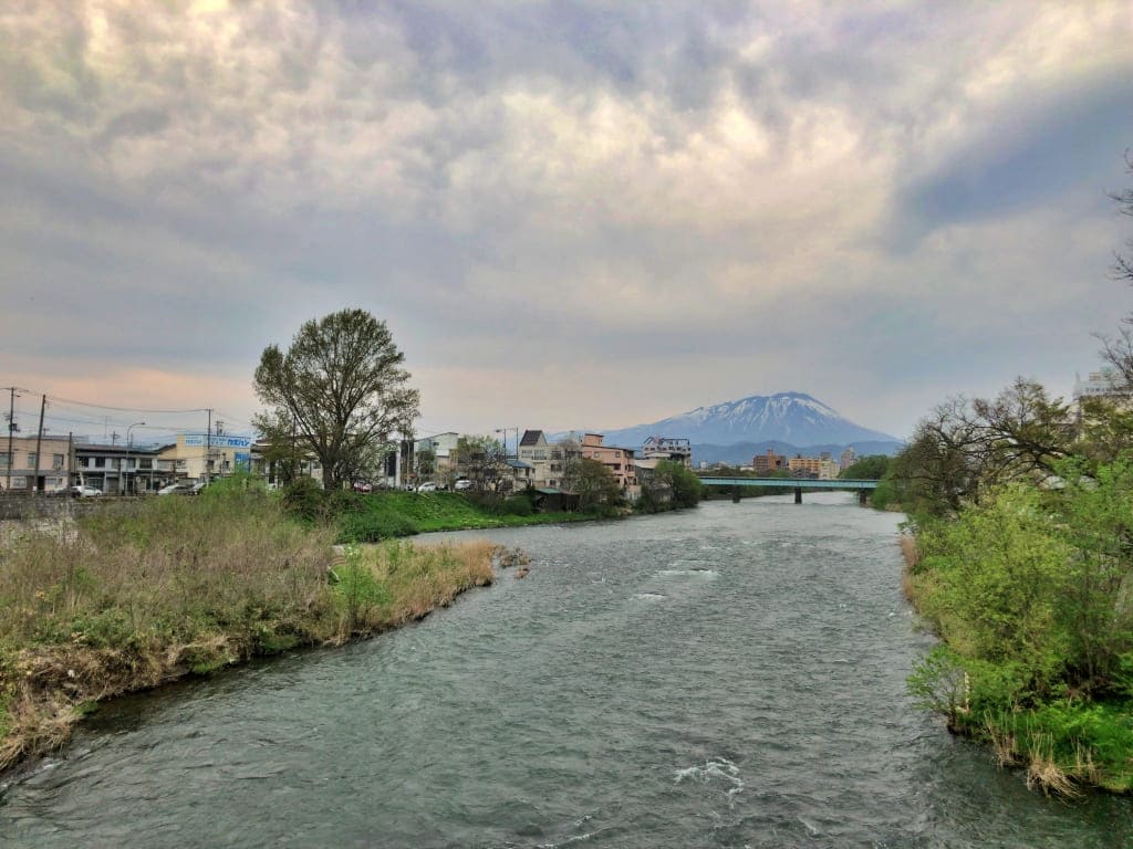 夕顔瀬橋から見た風景（2018年4月撮影）