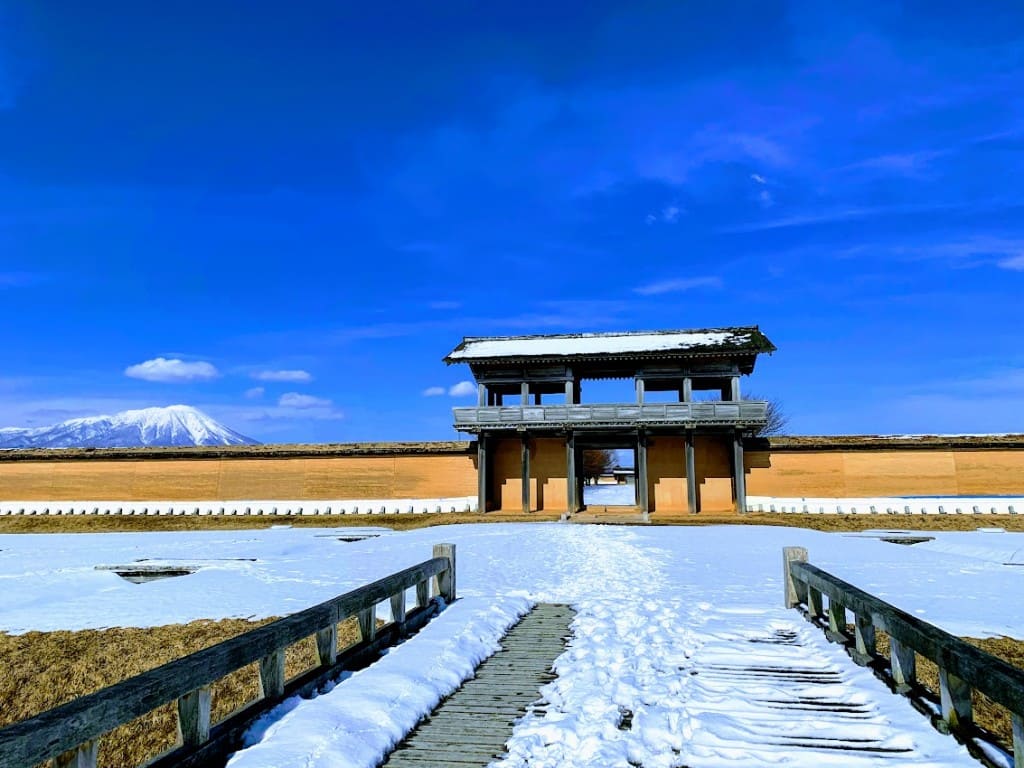 志波城古代公園から見た岩手山（2020年2月撮影）