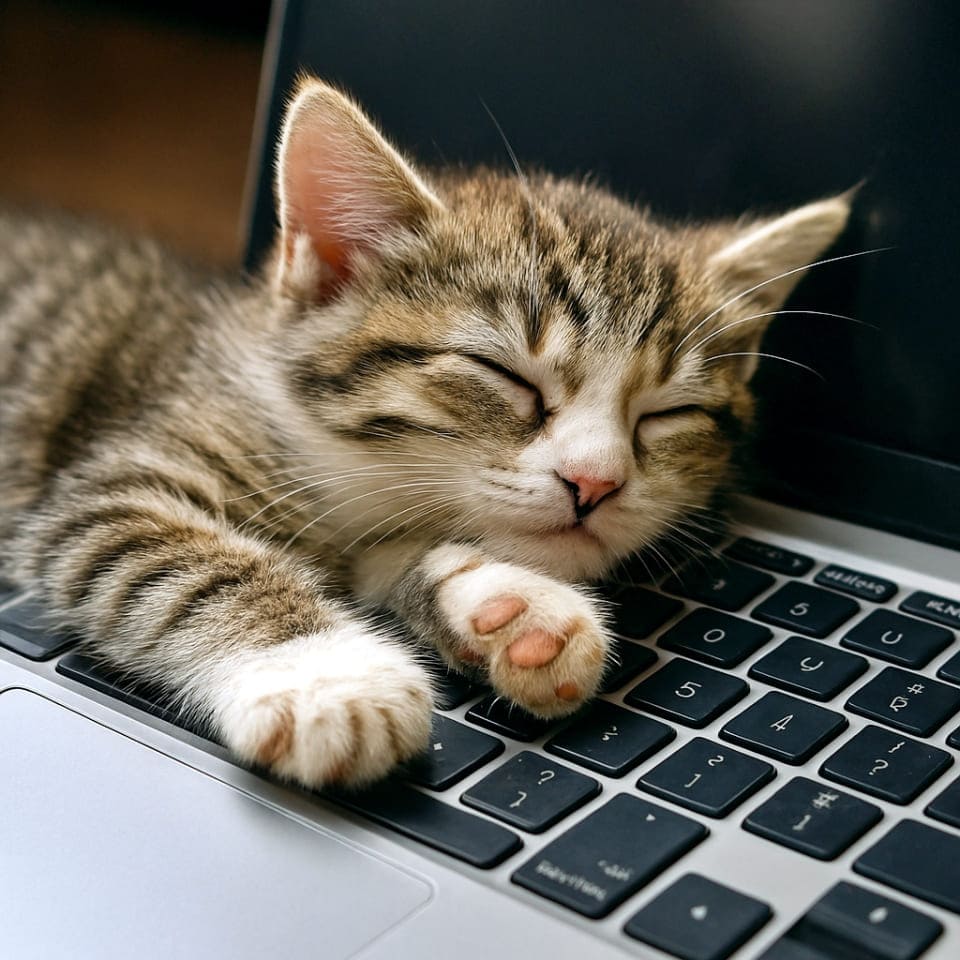 お仕事中止！キーボードジャック猫（Copilot）