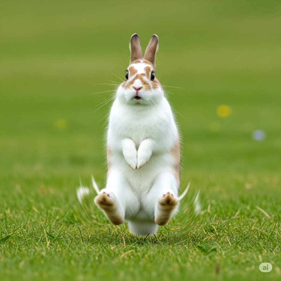 空中ホップウサギ