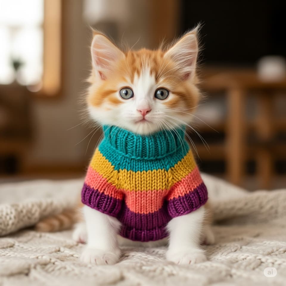 おしゃれな子猫