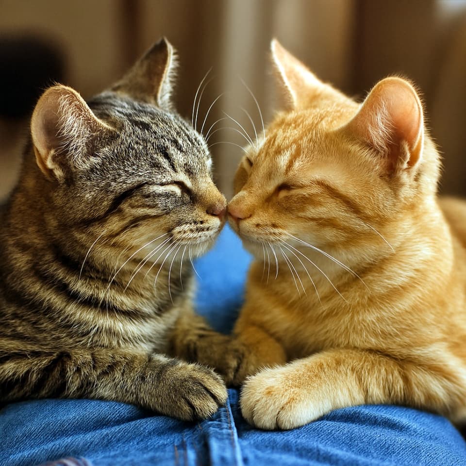 飼い主の膝の上で(A Truce on the Lap)