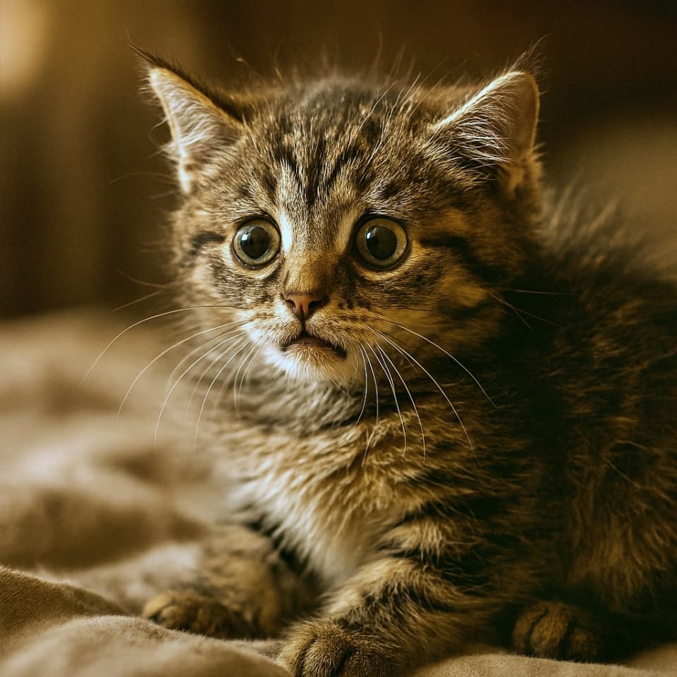 飼い主のくしゃみにびっくり 「今の音、なに…？」（Copilot）
