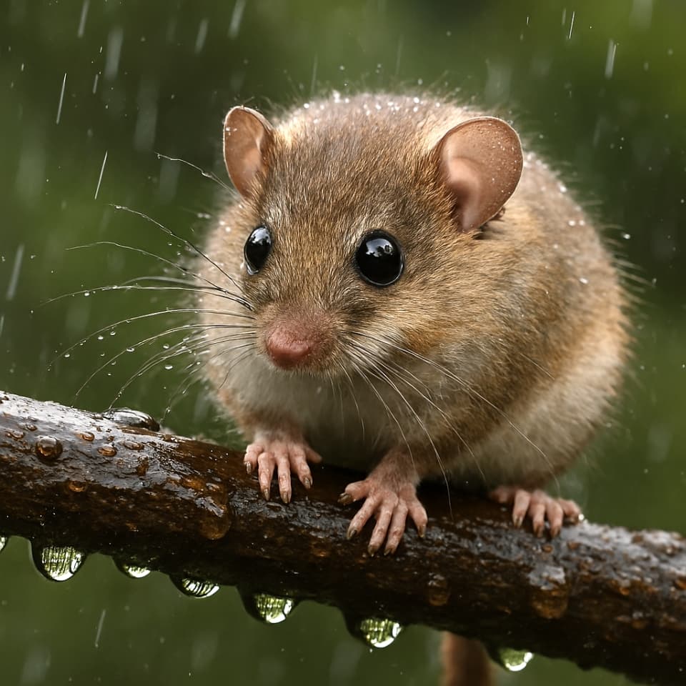 雨上がりの枝