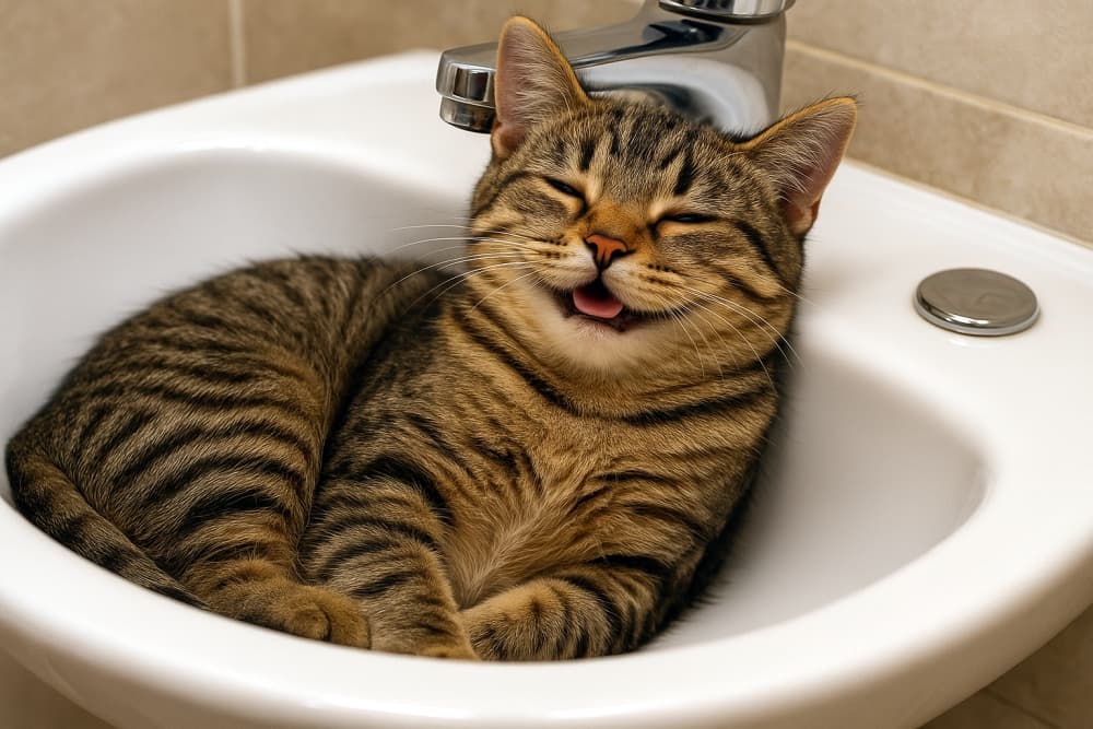 洗面台の中の子猫 Liquid Kitten Antics