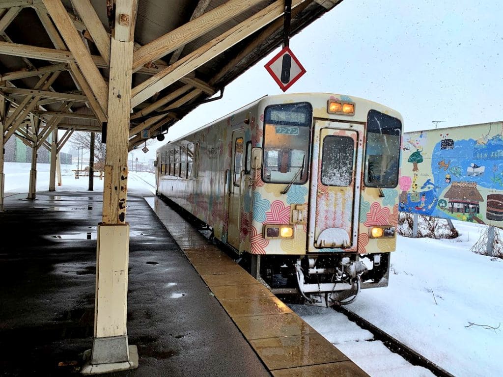 山形鉄道・長井駅にて1